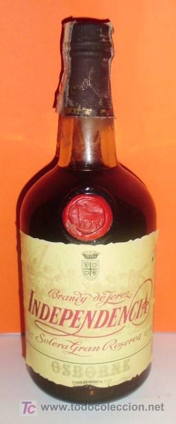 velocidad fluido acuerdo botella de brandy de jerez independencia, soler - Comprar Coleccionismo de  Vinos, Licores y Aguardientes en todocoleccion - 16201034
