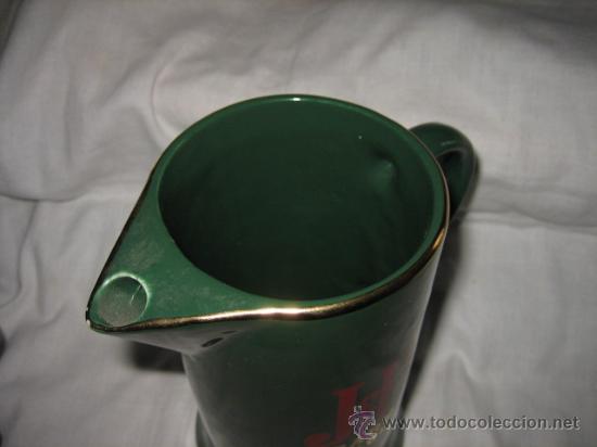 Coleccionismo de vinos y licores: JARRA DE J B  VERDE - Foto 3