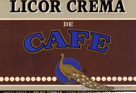 Coleccionismo de vinos y licores: ETIQUETA DE DESTILERIAS J,SELGA TORRAS MANRESA -LICOR CREMA DE CAFE