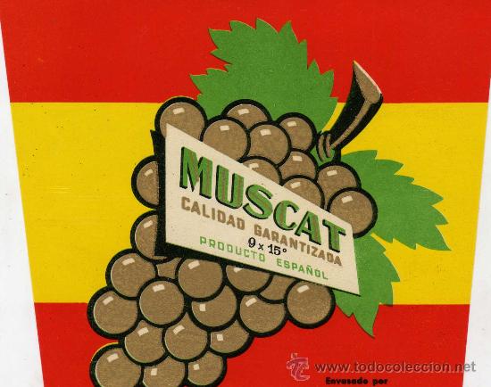 Coleccionismo de vinos y licores: ETIQUETA DE DETILERIAS J,SELGA TORRAS MANRESA- MOSCAT-PRODUCTO ESPA&Ntilde;OL