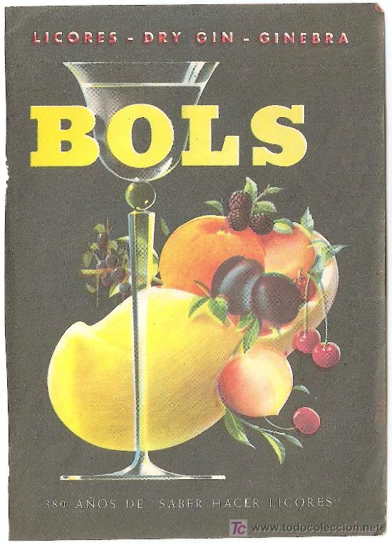 Coleccionismo de vinos y licores: Anuncio de Ginebra Bols de revista enero 1951 18,5 X 13,5 - CLC