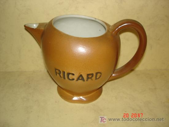 Coleccionismo de vinos y licores: JARRA RICARD - SELLADA Y NUMERADA - - Foto 1