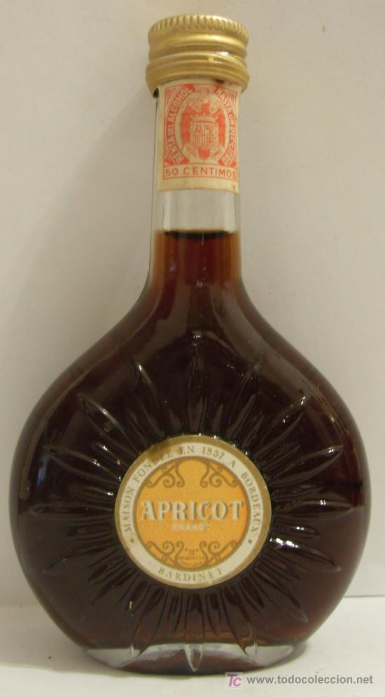 Sammlung von Weinen und Lik&ouml;ren: BOTELLIN DE BRANDY DE ALBARICOQUE APRICOT. DESTILERIAS BARDINET. BORDEAUX, FRANCIA.
