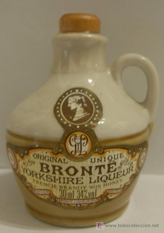 Coleccionismo de vinos y licores: BOTELLIN DE BRANDY FRANCES CON MIEL BRONTE. DESTILERIAS BRONTE LTD. LEEDS, INGLATERRA.
