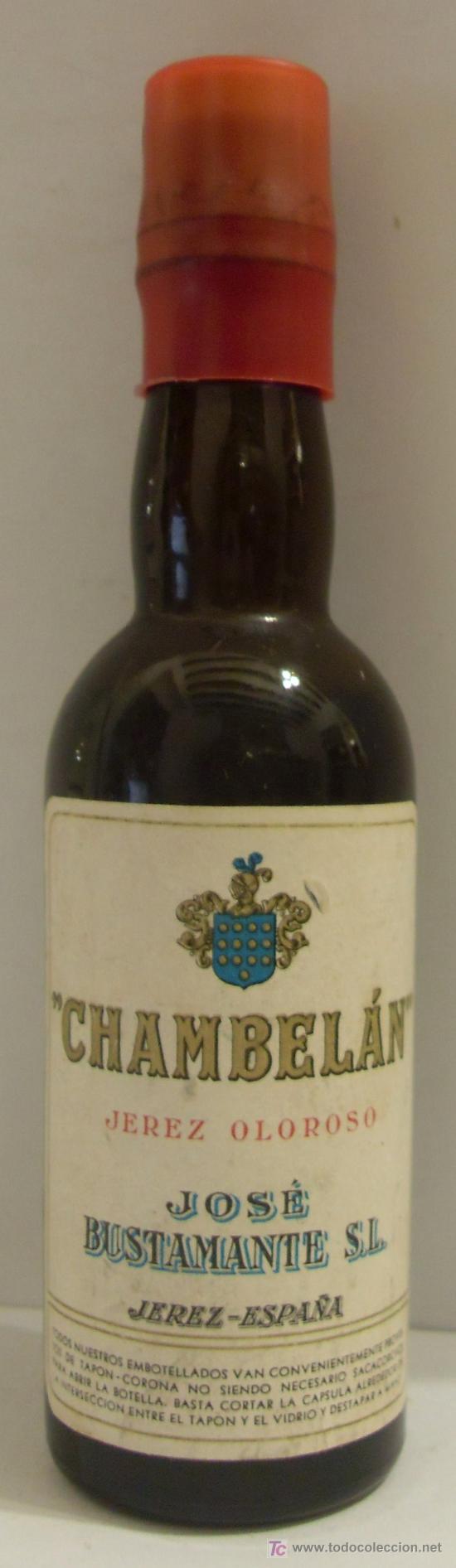 Sammlung von Weinen und Lik&ouml;ren: BOTELLIN DE VINO DE JEREZ OLOROSO. BODEGAS JOSE BUSTAMANTE S.L. JEREZ DE LA FRONTERA, CADIZ.