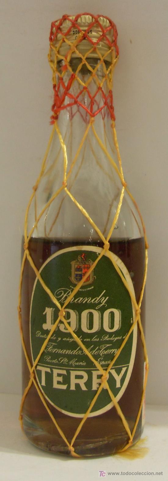 Sammlung von Weinen und Lik&ouml;ren: BOTELLIN DE BRANDY 1900. BODGEAS FERNANDO A. DE TERRY. EL PUERTO DE SANTA M&ordf;. CADIZ.