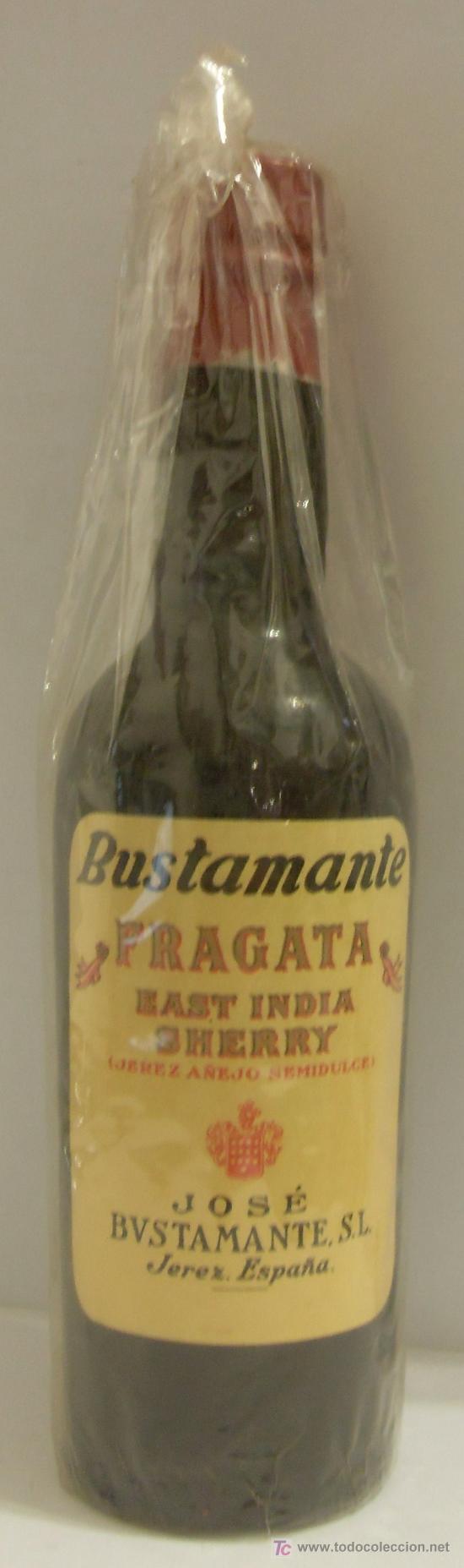 Sammlung von Weinen und Lik&ouml;ren: BOTELLIN DE VINO OLD GOLDEN SHERRY FRAGATA. BODEGA JOSE BUSTAMANTE S.L. JEREZ DE LA FRONTERA, CADIZ