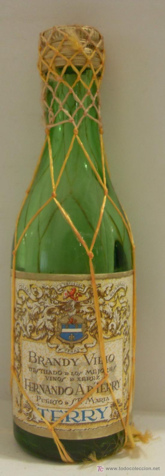 Sammlung von Weinen und Lik&ouml;ren: BOTELLIN DE BRANDY DE JEREZ VIEJO. BODEGA SFERNANDO A. DE TERRY. EL PUERTO DE SANTA M&ordf;. CADIZ.