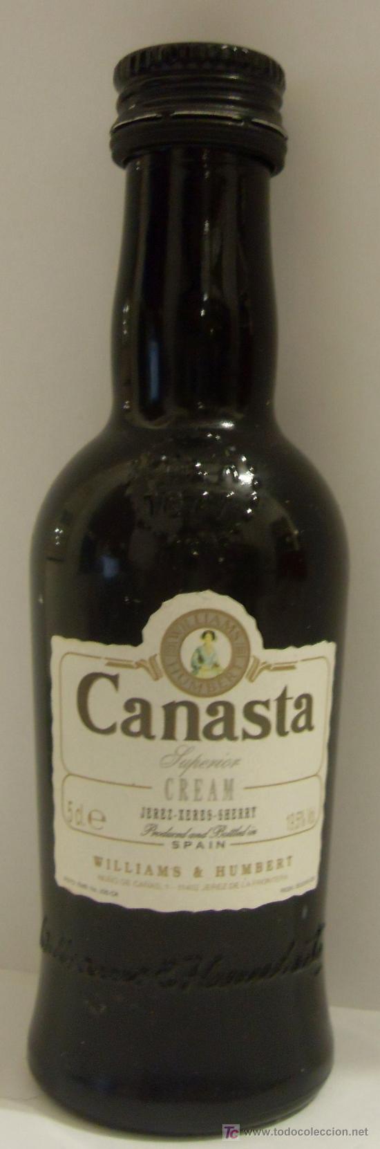 Collection of wines and liquors: BOTELLIN DE VINO DE JEREZ CREAM. BODEGAS WILLIAMS & HUMBERT. JEREZ DE LA FRONTERA, CADIZ.