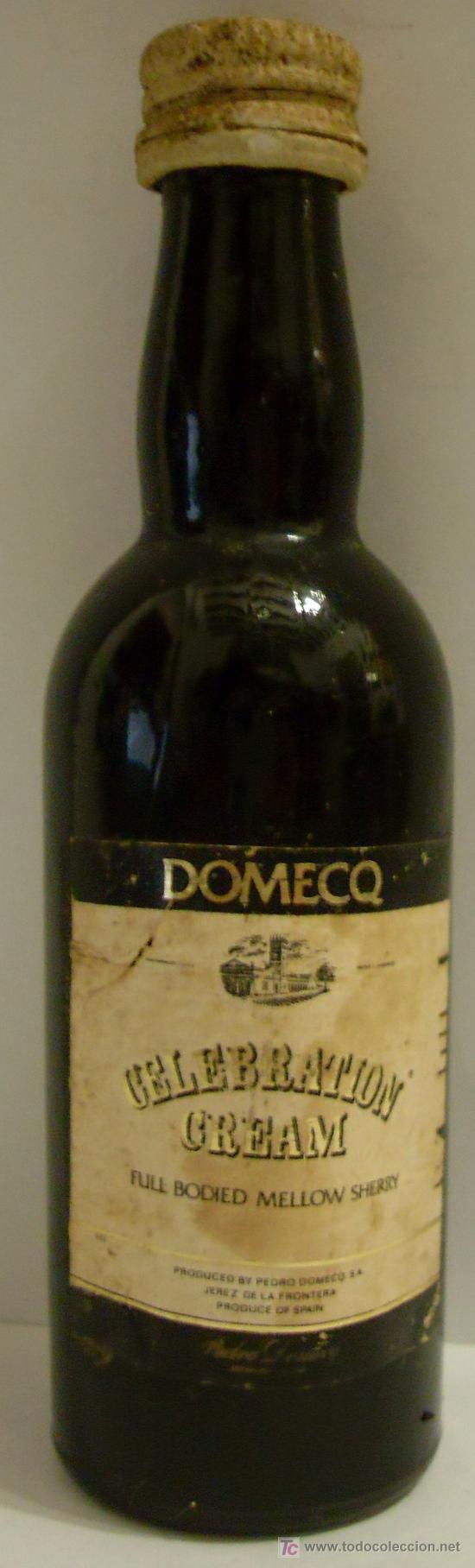 Collezionismo di vini e liquori: BOTELLIN DE VINO DE JEREZ CREAM CELEBRATION. BODEGAS PEDRO DOMECQ. JEREZ DE LA FRA. CADIZ.