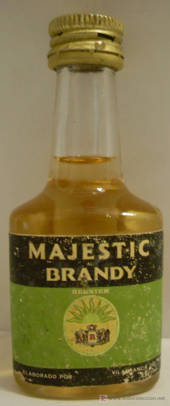 Collezionismo di vini e liquori: BOTELLIN DE BRANDY MAJESTIC . DESTILERIAS COINTREAU. BORDEAUX, FRANCIA.