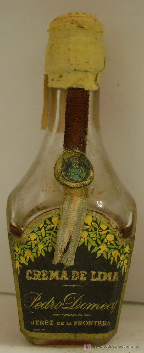 Sammlung von Weinen und Lik&ouml;ren: BOTELLIN DE CREMA DE LIMA. BODEGAS PEDRO DOMECQ. JEREZ DE LA FRONTERA, CADIZ.