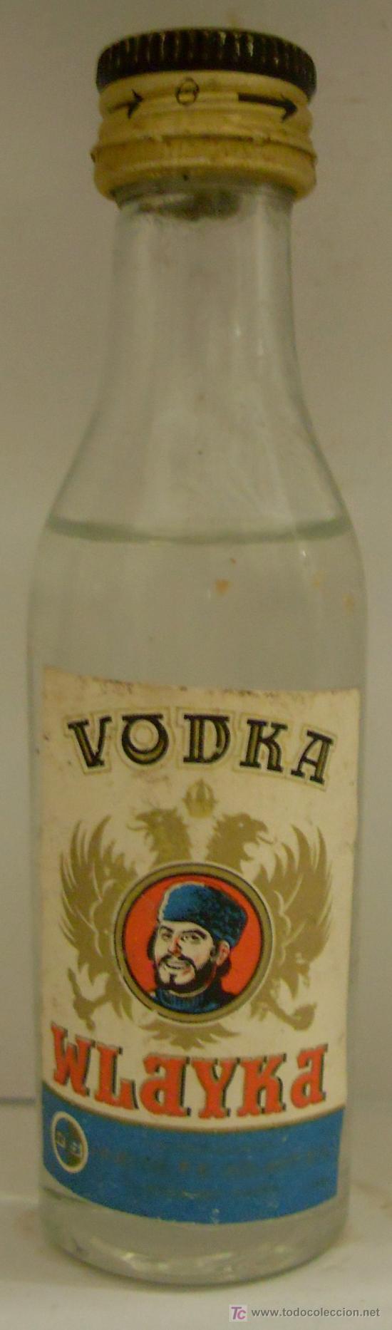 Sammlung von Weinen und Lik&ouml;ren: BOTELLIN DE VODKA WLAYKA. DESTILERIAS HIJO DE F. E. VOLART S.A. CORNELLA, CATALU&Ntilde;A.