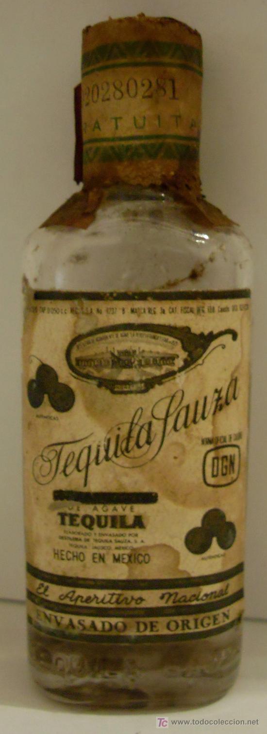 Sammlung von Weinen und Lik&ouml;ren: BOTELLIN DE TEQUILA SAUZA. DESTILERIA DE TEQUILA SAUZA S.A. JALISCO, MEJICO.