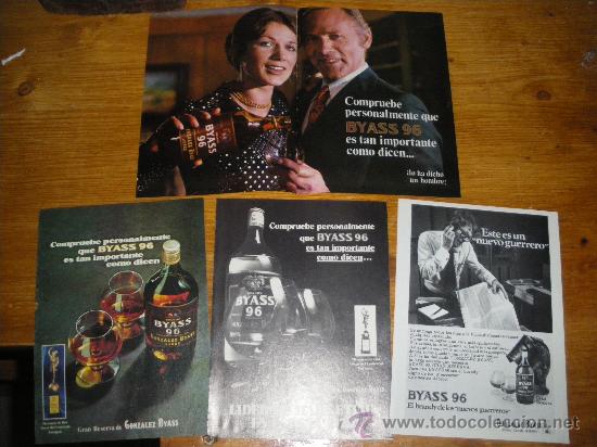 Collection of wines and liquors: LOTE DE PUBLICIDAD DE BYASS 96, SOLERA 1847. GONZALEZ BYASS. 6 ANUNCIOS.