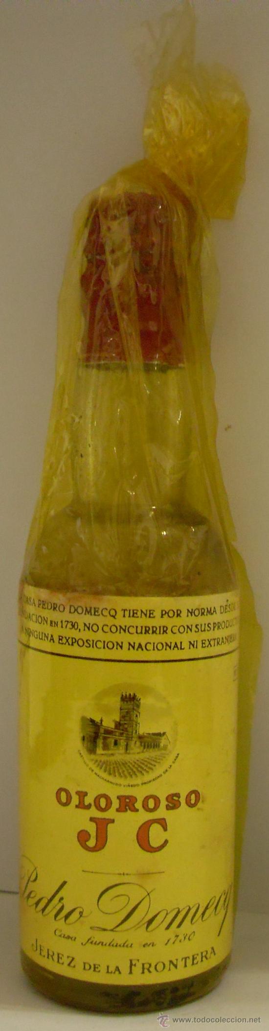 Sammlung von Weinen und Lik&ouml;ren: BOTELLIN DE VINO OLOROSO J C. BODEGAS PEDRO DOMECQ. JEREZ DE LA FRONTERA, CADIZ.