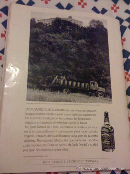 Coleccionismo de vinos y licores: Publicidad en prensa de whiskey Jack Daniel's. 1998.