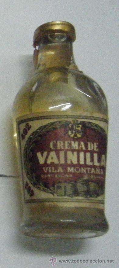Coleccionismo de vinos y licores: BOTELLIN DE LICOR CREMA DE VAINILLA VILA MONTANA. RF-44