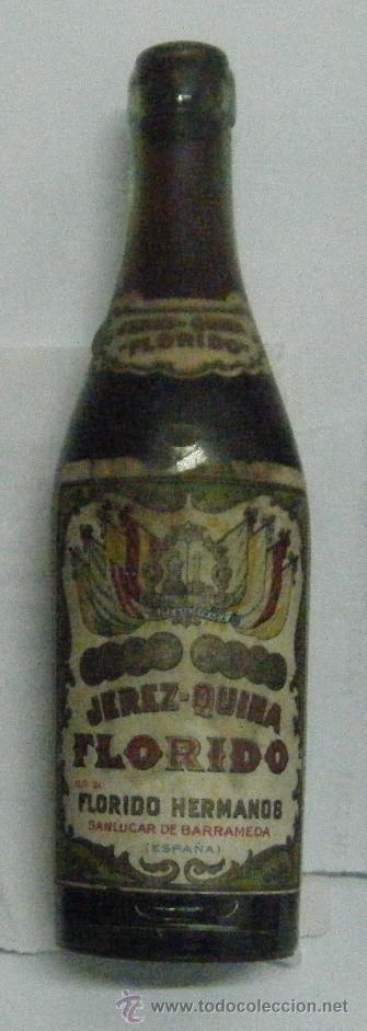 Coleccionismo de vinos y licores: BOTELL&Iacute;N DE VINO JEREZ - QUINA  FLORIDO. FLORIDO HERMANOS  RF-121