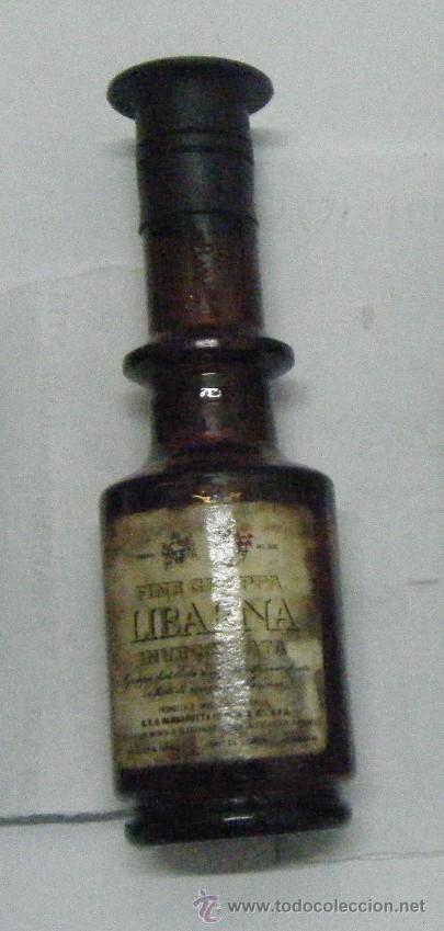 Coleccionismo de vinos y licores: BOTELLIN DE LICOR FINE GRAPPA LIBARNA. DESTILERIAS G.B.G. GAMBAROTTA DI INGA  RF-178