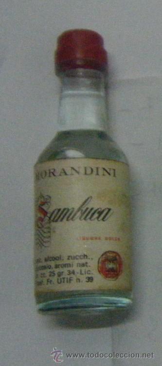 Coleccionismo de vinos y licores: BOTELLIN DE LICOR SAMBUCA MORANDINI. DESTILERIAS MORANDINI   RF-198