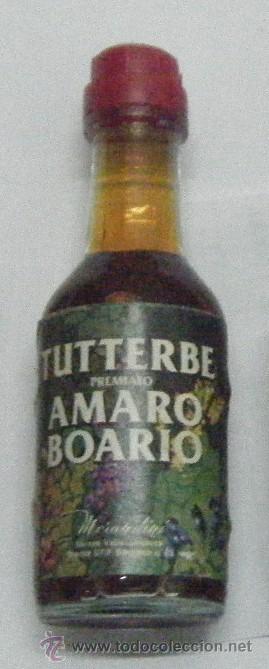 Coleccionismo de vinos y licores: BOTELLIN DE LICOR TUTTERBE AMARO BOARIO. DESTILERIAS MORANDINI RF-206