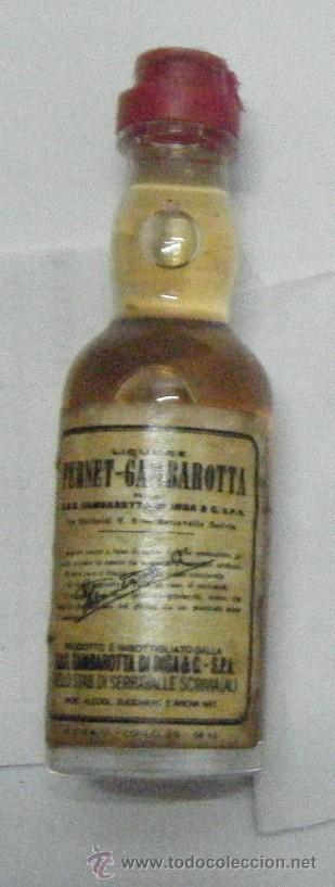 Coleccionismo de vinos y licores: BOTELLIN DE LICOR FERNET-GAMBAROTTA. DESTILERIAS GAMBAROTTA    RF-218