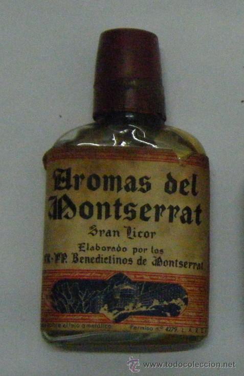 Coleccionismo de vinos y licores: BOTELLIN-PETACA DE GRAN LICOR AROMAS DE MONTSERRAT    RF-261