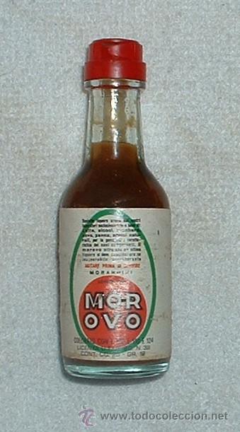 Coleccionismo de vinos y licores: BOTELLIN DE LICOR DE HUEVO MOR OVO. DESTILERIAS MORANDINI   RF-345