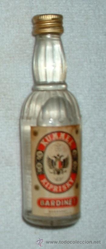 Coleccionismo de vinos y licores: BOTELLIN DE LICOR KUMMEL KIPRISKY. DESTILERIAS BARDINET. BORDEAUX    RF-486