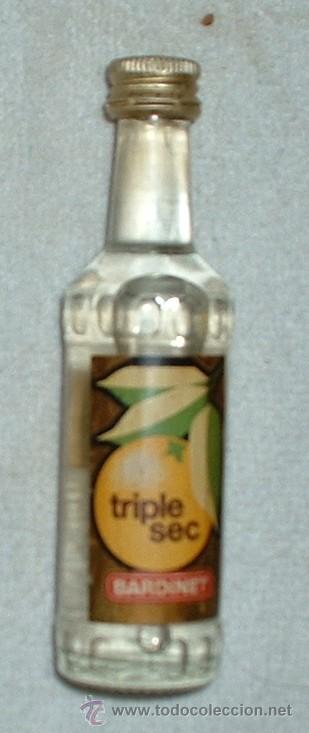 Coleccionismo de vinos y licores: BOTELLIN DE LICOR TRIPLE SEC. DESTILERIAS BARDINET. BARCELONA   RF-513