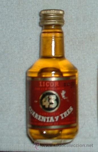 Coleccionismo de vinos y licores: BOTELLIN DE LICOR CUARENTA Y TRES. DESTILERIAS DIEGO ZAMORA CONESA. CARTAGENA    RF-527