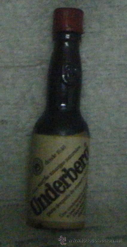 Coleccionismo de vinos y licores: BOTELLIN LICOR DE HIERVAS AMARGO UNDERBERG    RF-796