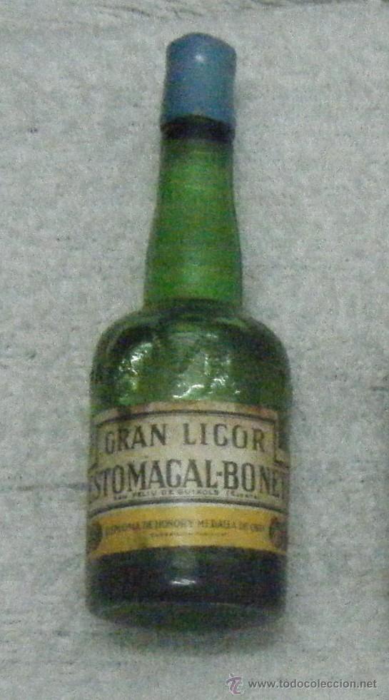 Coleccionismo de vinos y licores: BOTELLIN GRAN LICOR ESTOMAGAL BONET. SAN FELIOU GUIXOLS    RF-799