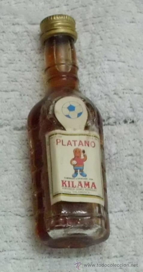 Coleccionismo de vinos y licores: BOTELLIN LICOR DE PLATANO KILAMA. HORTENSI GOMEZ RODRIGUEZ. SALAMANCA   RF-1030