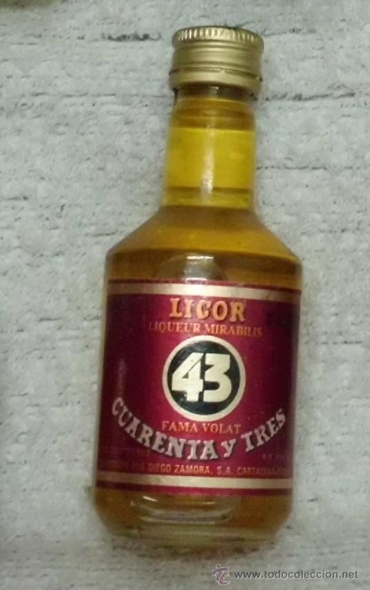 Coleccionismo de vinos y licores: BOTELLIN LICOR 43. DIEGO ZAMORA S. A. CARTAGENA    RF-1032