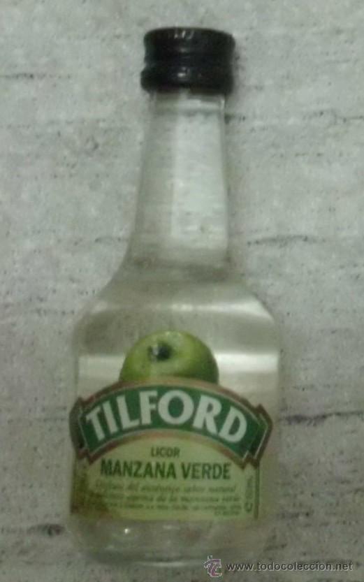 Coleccionismo de vinos y licores: BOTELLIN LICOR MANZANA VERDE TILFORD. DIEGO ZAMORA CONESA. CARTAGENA    RF-1127
