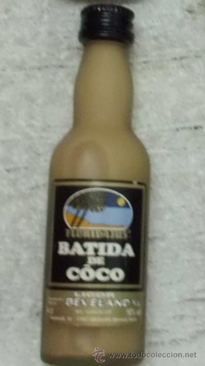 Coleccionismo de vinos y licores: BOTELLIN BATIDA DE COCO LICOR. DESTILERIA BEVELAND S. A. GIRONA    RF-1402