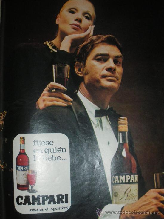 Collection of wines and liquors: PUBLICIDAD DE CAMPARI. 4 ANUNCIOS.