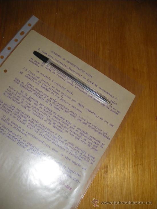 Collection of wines and liquors: VINOS JOSE MIRA MANZANEQUE, MANZANARES. CONTRATO 1923. FIRMADO.