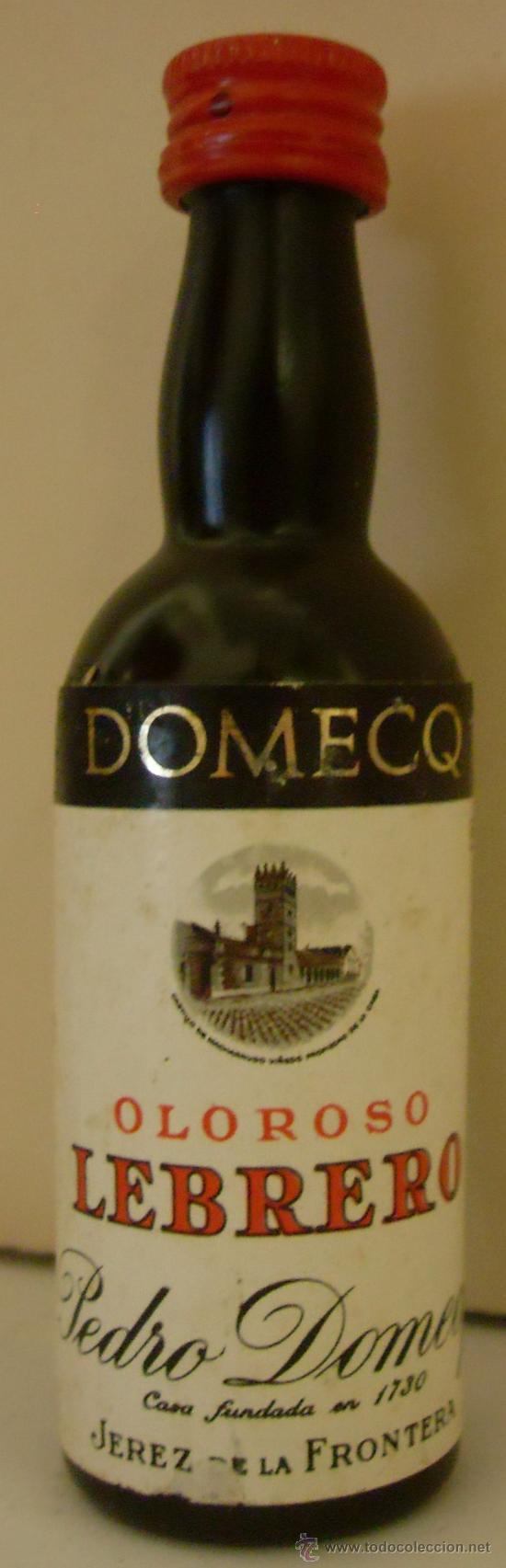 Sammlung von Weinen und Lik&ouml;ren: BOTELLIN DE VINO OLOROSO LEBRERO. BODEGAS PEDRO DOMECQ. JEREZ DE LA FRA. CADIZ.