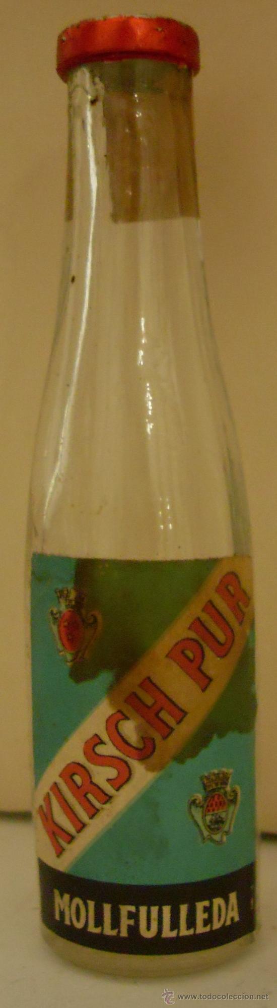 Sammlung von Weinen und Lik&ouml;ren: BOTELLIN DE KIRSCH PUR. DESTILERIAS MOLLFULLEDA. ARENYS DE MAR, BARCELONA.