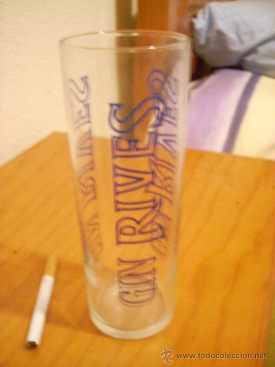 Coleccionismo de vinos y licores: Vaso de tubo, de Gin Rives. Nuevo.
