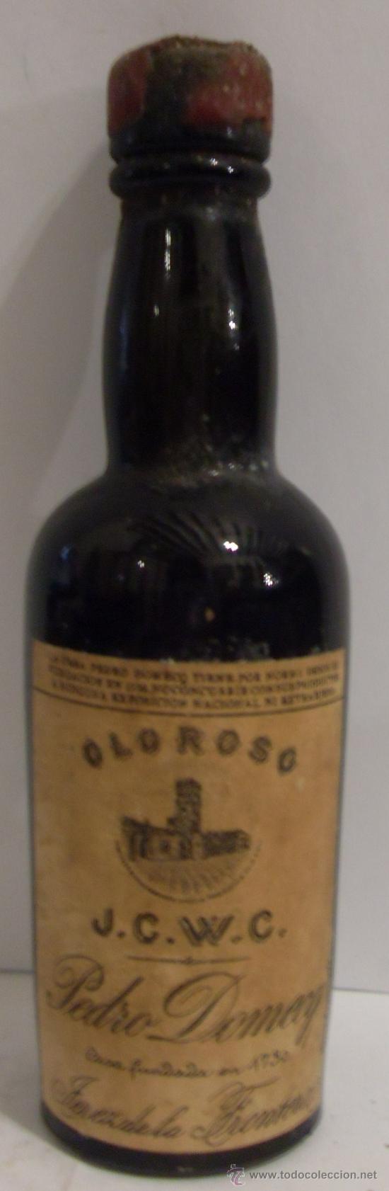 Sammlung von Weinen und Lik&ouml;ren: BOTELLIN DE VINO DE JEREZ OLOROSO J. C. W. C. BODEGAS PEDRO DOMECQ. JEREZ DE LA FRONTERA, CADIZ.