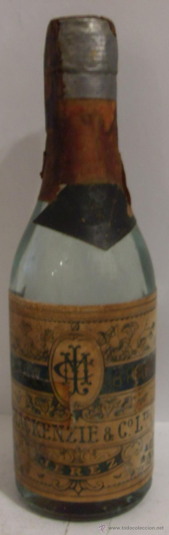 Sammlung von Weinen und Lik&ouml;ren: BOTELLIN DE BRANDY. BODEGAS MACKENZIE Y C&ordf;. JEREZ DE LA FRONTERA, CADIZ.