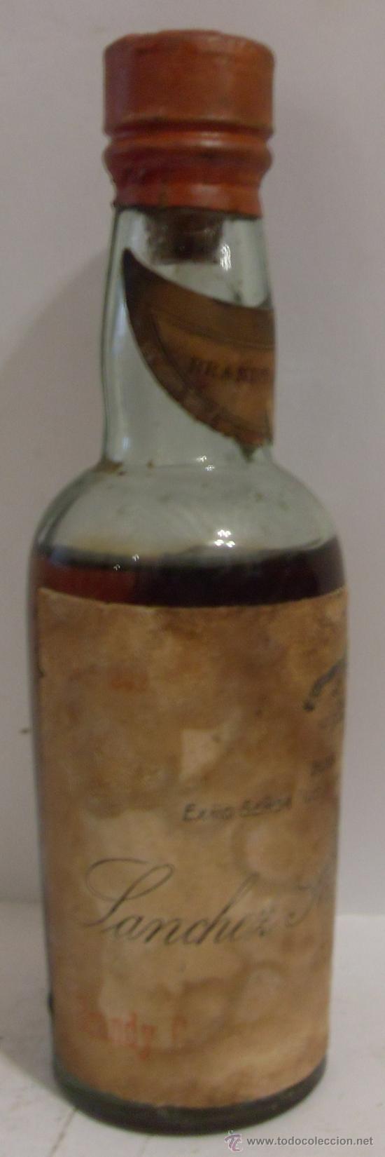 Sammlung von Weinen und Lik&ouml;ren: BOTELLIN DE BRANDY. BODEGAS SANCHEZ ROMATE HERMANOS. JEREZ DE LA FRONTERA, CADIZ.