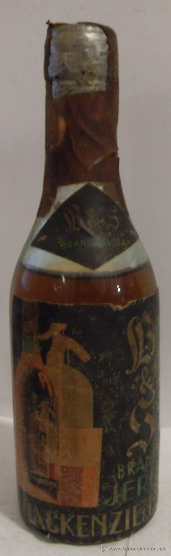 Sammlung von Weinen und Lik&ouml;ren: BOTELLIN DE BRANDY & SODA. BODEGAS MACKENZIE. JEREZ DE LA FRONTERA, CADIZ.