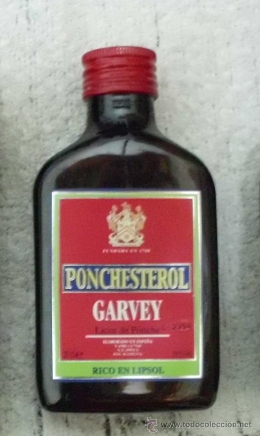 Coleccionismo de vinos y licores: BOTELLIN PONCHESTEROL LICOR DE PONCHE. BODEGAS GARVEY. JEREZ RF-1899