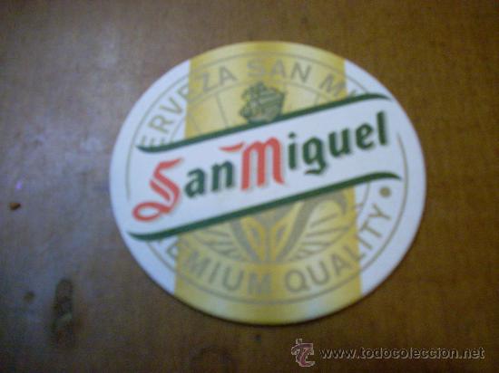 Coleccionismo de vinos y licores: Posavasos de cerveza San Miguel.