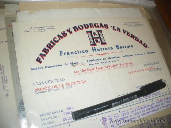 Sammlung von Weinen und Lik&ouml;ren: BODEGAS LA VERDAD, FRANCISCO HERRERA BARRERA. MORON Y MANZANARES.